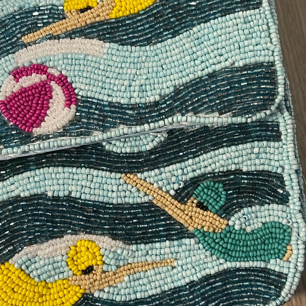 Sol and Mer Swimmers Beaded Bag and Coin Pouch Set - Picture 5 of 13